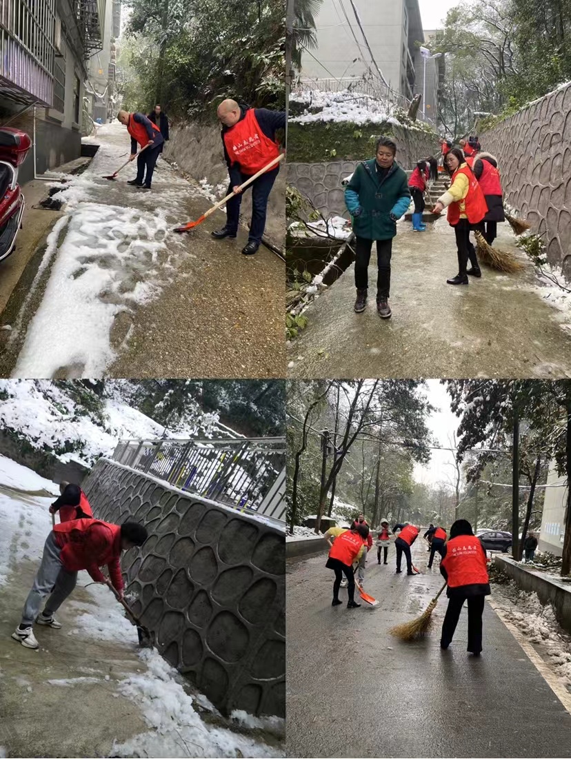 雨雪天氣黨旗紅 鏟雪除冰暖民心——我校黨員到聯(lián)點(diǎn)社區(qū)開展鏟雪行動(dòng)(圖1)